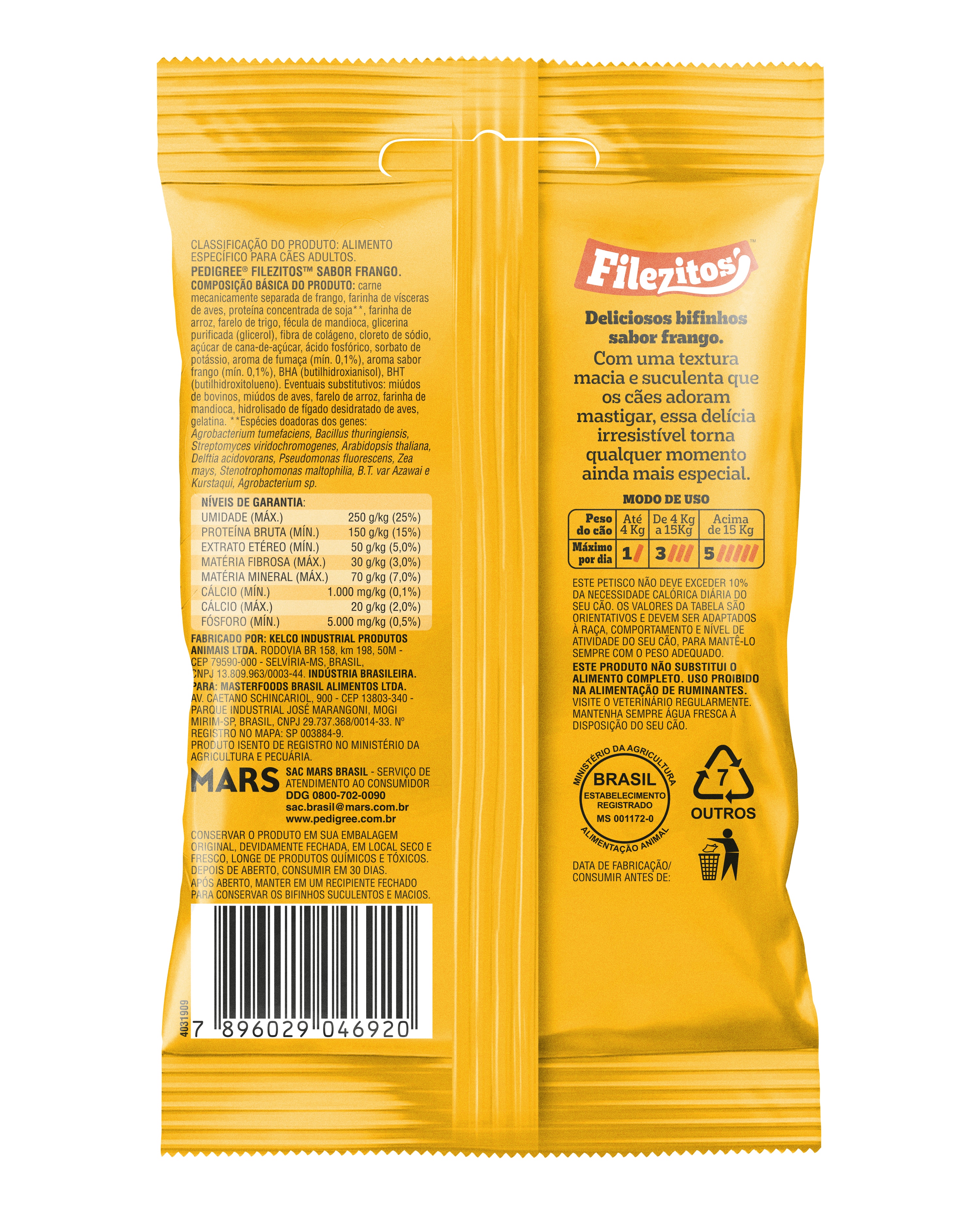 Bifinho para cães Filezitos™ Frango| Petiscos PEDIGREE®